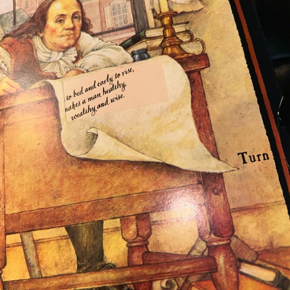 The Remarkable Mr. Franklin A Hallmark  Pop Up Book Hardcover - Picture 3 of 14